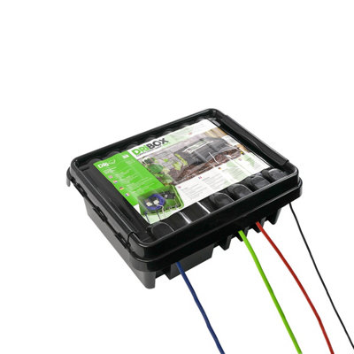 DRiBOX Large IP55 Black Weatherproof Outdoor Electrical Power Cord ...