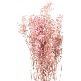Dried Babys Breath Bunch Artificial Plant - Pink - H80 cm - Pale Pink
