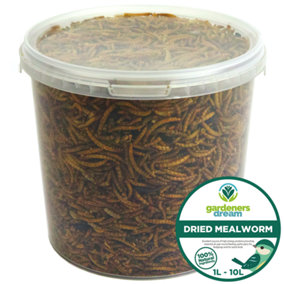Dried Mealworms Protein Rich Wild Bird Food  (5L)