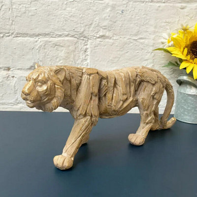 Driftwood Effect Tiger Ornament