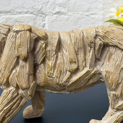 Driftwood Effect Tiger Ornament