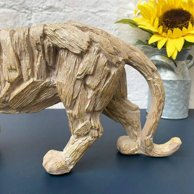 Driftwood Effect Tiger Ornament - 4