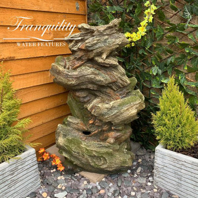 Driftwood Falls Woodland Mains Plugin Powered Water Feature