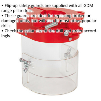 Drill Press Safety Guard 40mm Collar Pillar Drill Protective