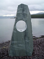 Drilled Slate Hollolith - 3ft / 900mm