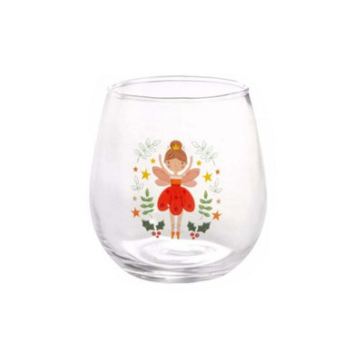 Drinking Glasses 4pc Set 450ml Christmas Santa The Nutcracker Tumbler Glasses