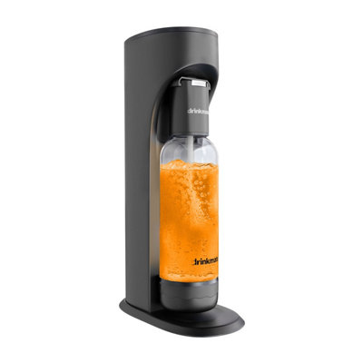 Drinkmate OmniFizz Sparkling Water Soda Maker, Matt Black