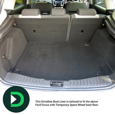 DriveDen Perfect-Fit Boot Liner - Ford Focus Hatchback Mk.3 2011-2018 ...