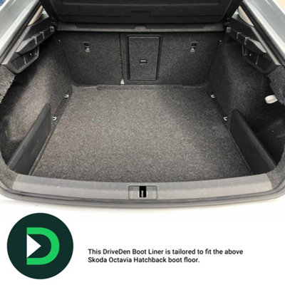 DriveDen Perfect-Fit Boot Liner - Skoda Octavia Hatchback Mk.4 2020-2025