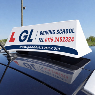 Driving Instructor Roof Sign Board Advertising for Glass Roof Cars ...