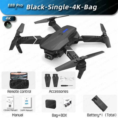 Pro Drone 4K CaméRa Drone Pliable Hauteur Fixe TéLéCommande Pro Wifi