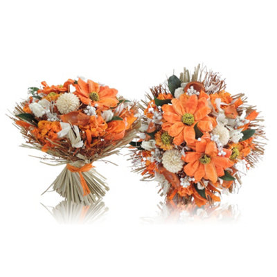 Droog Boeket RS99-353002 Oranj, 30cm Pot Size, 300cm Tall, Orangestar