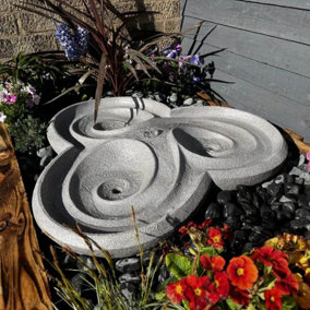 Dropa Stone Solar Powered Water Feature With Cover