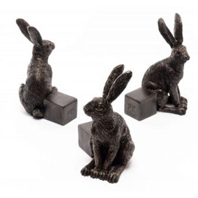 Drove Of Hares Plant Pot Feet - Set of 3 - Moongazing, Sitting and Vigilant Hares