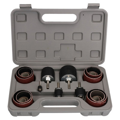 Drum Sanding Kit Sander Sleeves Set With Drums for Power Drills 80 Grit