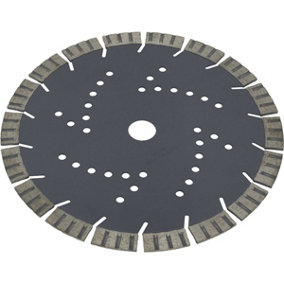 Dry Concrete Cutting Disc - 230mm Diameter - Cold Pressed - Diamond Segments