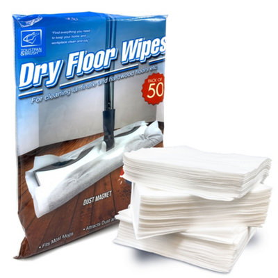 Dry Floor Cleaning Wipes for Static Floor Mops - Compatible with Flash Mop