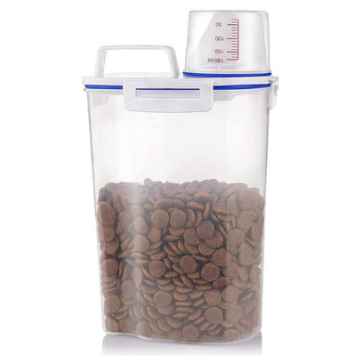 Dry Food and Grains Storage Container with Measuring Cup and Airtight ...