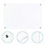 Dry Wipe Frameless Glass White Board 60cm x 90cm Dry Erase Non Magnetic Ultra White