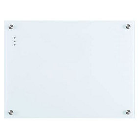 Dry Wipe Glass Magnetic Whiteboard Notice Board White Board 45 x 60 cm Frameless with 3 Magnets