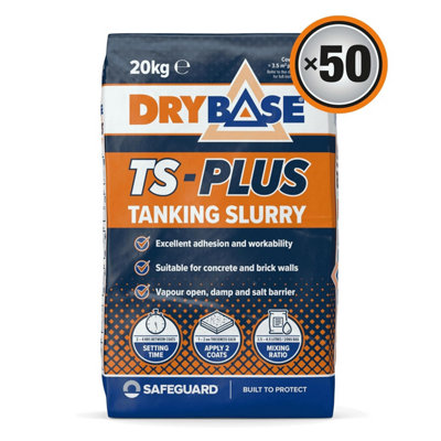 Drybase TS-PLUS Tanking Slurry 20kg x 50 Pack