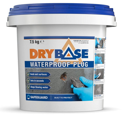 Drybase Waterproof Plug 7.5kg -Stop Water Leaks in just 30 seconds