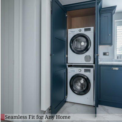 DryerStand Maxi Universal Washing Machine Stacking Kit & Tumble Dryer Frame, Freestanding, No Drilling, Fits UK Front Loaders