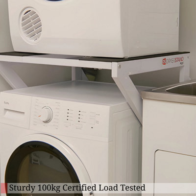 DryerStand Maxi Universal Washing Machine Stacking Kit & Tumble Dryer Frame, Freestanding, No Drilling, Fits UK Front Loaders