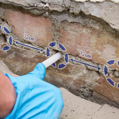 Dryrod Damp Proofing Rods (10 pack) - BBA-Approved Rising Damp Treatment, Stronger than DPC injection creams. Coverage 1.2m