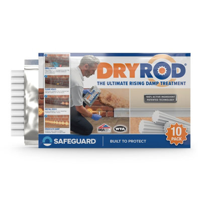 Dryrod Damp Proofing Rods (10 pack) - BBA-Approved Wall Rising Damp ...