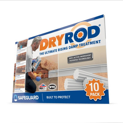 Dryrod Damp Proofing Rods (10 pack) - BBA-Approved Wall Rising Damp ...