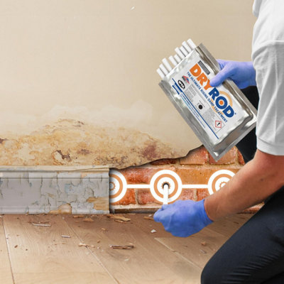 Dryrod Damp Proofing Rods (30 pack) - BBA-Approved Wall Rising Damp ...