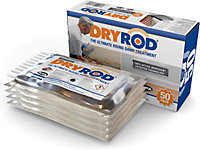Dryrod Damp Proofing Rods (50 pack) - BBA-Approved Rising Damp Treatment, Stronger than DPC injection creams. Coverage 6m