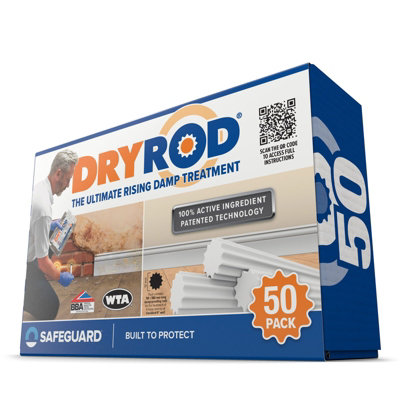 Dryrod Damp Proofing Rods (50 pack) - BBA-Approved Wall Rising Damp ...