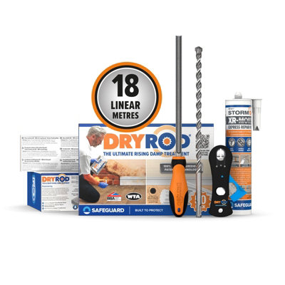 Dryrod Damp Proofing Rods DPC Kit: Treats 18 Linear metres (9