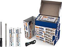 Dryrod Damp Proofing Rods DPC Kit: Treats 24 Linear metres (9" Wall) - BBA Approved Rising Damp Treatment