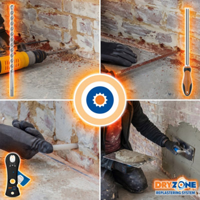 Dryrod Damp Proofing Rods DPC Kit: Treats 24 Linear metres (9