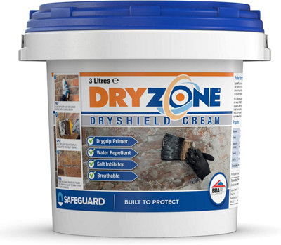 Dryshield Cream 3L: Dryzone System: Salt Resistant Masonry Cream