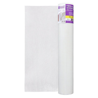 Drywall Master Fibreglass Rendering Mesh 50sqm 160g/m2 Coverage 4x4 mm 22415DM