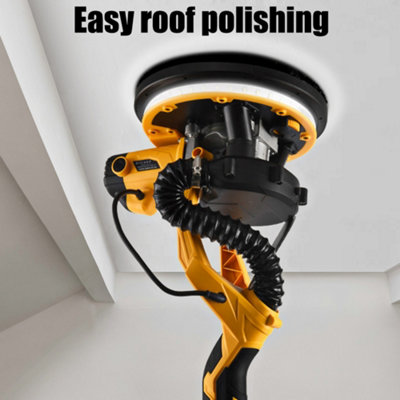 Drywall Sander Electric Wall Sander Vacuum Attachment & LED Light