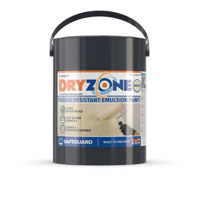 Dryzone Anti Mould Paint (5 Litre, Magnolia) 5 Years Protection