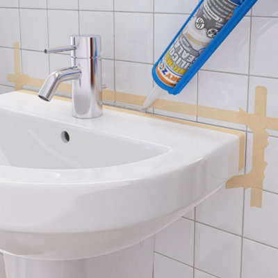 Visual Reference: Dryzone Anti Mould Silicone Sealant 310 Ml Clear Premium Sanitary