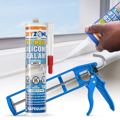 Dryzone Anti-Mould Silicone Sealant (310 ml White) Premium Sanitary ...