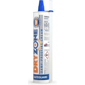 Dryzone Damp Proofing Cream (DPC) - 310ml - High-strength Injection cream for rising damp treatment. BBA & WTA Approved