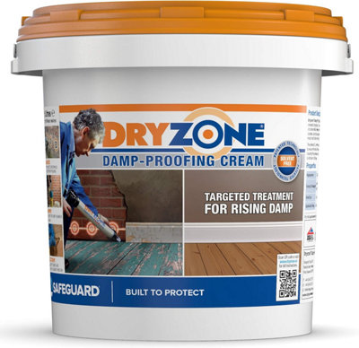 Dryzone Damp Proofing Cream (DPC) - 5L - High-Strength Injection Cream for Rising Damp Treatment. BBA & WTA Approved