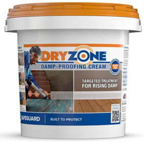 Dryzone Damp Proofing Cream (DPC) - 5L - High-Strength Injection Cream for Rising Damp Treatment. BBA & WTA Approved