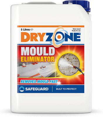 Dryzone Mould Remover - (5 Litre) - Fast-Acting, No-Scrub Formula, Highly Effective Mould & Mildew Remover