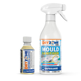 Dryzone Mould Treatment Including Dryzone 100 Mould Spray and Dryzone Anti-Mould Paint Additive