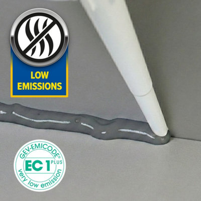 Dryzone Silicone Sealant Anthracite Grey Anti-Mould 310ml x 2 ...