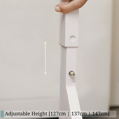 DS Dryerstands Adjustable, Universal Freestanding Tumble Dryer Stacking Kit, 75kg Heavy Duty Support, White